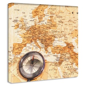 ヨーロッパ地図のアートボード 小物 インテリア pop-0082