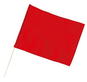 大旗(600x450mm)赤 丸棒φ12mm 1817