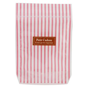 Storage Jar/Bag Gift Pink Stripe Stationery