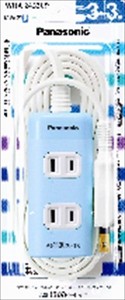 パナソニック　WHA2433LP　ザ・タップQ　ブルー　3M 【 充電器・SD・モバイル 】