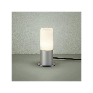 LEDアプローチ灯 ランプ付 防雨形 白熱灯60W相当  口金E26 電球色 シルバー DWP-38628Y