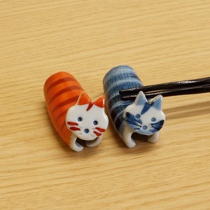 Hasami ware Chopsticks Rest Cat Made in Japan