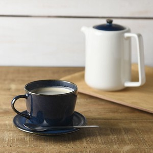 北欧ブルー 深ブルー コーヒーカップ&ソーサー[H960][日本製/美濃焼/洋食器]