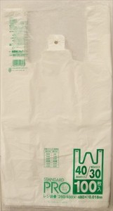 日本サニパック　レジ袋　30／40号　白色 【 ポリ袋・レジ袋 】