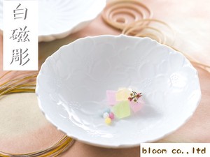 花白磁盛皿　美濃焼　日本製
