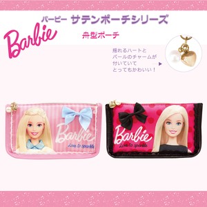 【セール価格】バービー(Barbie）サテン　舟型ポーチ