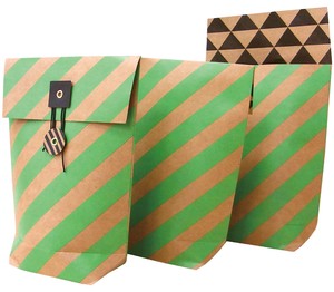 Fancy Paper Bag Gift Stripe Presents