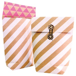 Fancy Paper Bag Gift Stripe Presents Stationery M