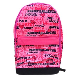 Backpack Alphabet Pink Barbie