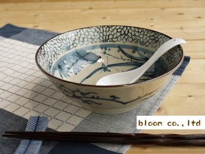 古染花鳥　ラーメン鉢　5個入　美濃焼　日本製