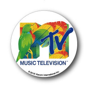 MTV ロゴ缶バッジ 32mm カナリア 音楽 ミュージック アメリカ 人気 LCB261 グッズ