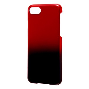 iPhone7 <br>ハードケース グラデーション/ブラック/レッド