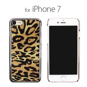【iPhoneSE（第3世代）/SE2/8/7 ケース】Leopard Calf Hair Bar（ レオパードカーフヘアーバー）