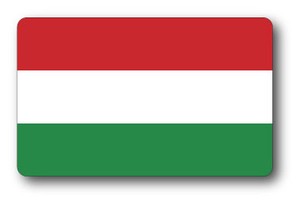 SK-264/国旗ステッカー ハンガリー（HUNGARY）国旗100円ステッカー スーツケースステッカー