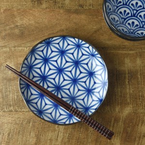 和ごころ 16cm取り皿 アサノ葉 日本の伝統模様[日本製/美濃焼/和食器]