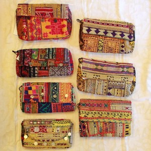 バンジャラミラーワーク刺繍　クラッチバッグ　全7種