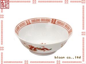 中華昔ながらのラーメン鉢　赤龍　美濃焼　日本製