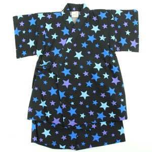 儿童浴衣/甚平 凹凸纹 立即发货 星星 日本制造