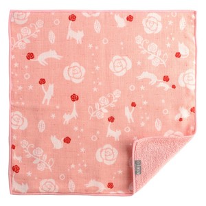 Towel Handkerchief Cat Presents M Made in Japan