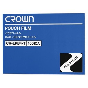 クラウン パウチフィルム B4 (100枚入) CR-LPB4-T 00021042