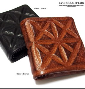 Bifold Wallet Design Genuine Leather Simple