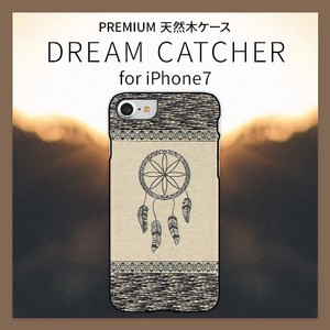 【iPhone SE/8/7 ケース】プレミアム天然木ケース Dream catcher（ドリームキャッチャー）