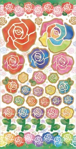 Decoration Sticker Flower Rose Stationery