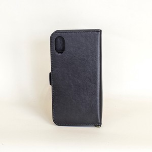 牛革 i Phoneケース 7/8/X/XR/11（Black）手帳型 スマホケース メンズ レディース ブラック