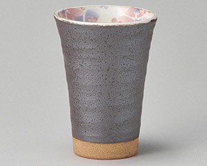 粉引舞桜フリーカップ（紫）【日本製　美濃焼】