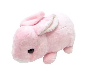 Animal/Fish Plushie/Doll Pink Mochi-rabbit L size