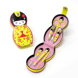 Nail Clipper/File Kokeshi Doll Pink Yellow Japanese Sundries 6-types