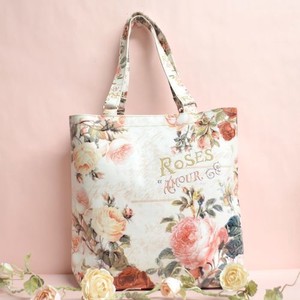 Tote Bag Lightweight Pocket Rose Pattern