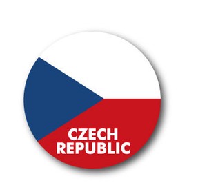 国旗缶バッジNO. CBFG-080 CZECH REPUBLIC (チェコ)