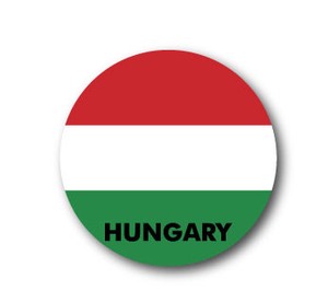 国旗缶バッジNO. CBFG-081 HUNGARY (ハンガリー)