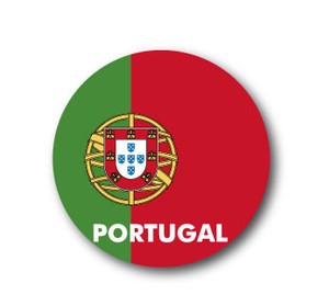 国旗缶バッジNO. CBFG-083 PORTUGAL (ポルトガル)