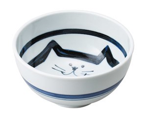 Mino ware Donburi Bowl Cat L size Made in Japan