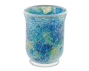 マリティーム　ガラストールポット　(L)　アクアマリン　（モザイクガラスのトレー/小物置き）