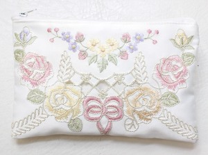 Pouch Series Ribbon Embroidered
