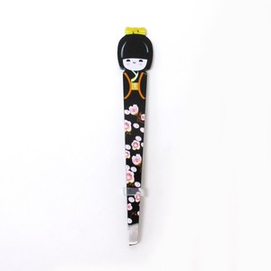 Nail Clipper/File Kokeshi Doll Tweezers Kimono Japanese Sundries black
