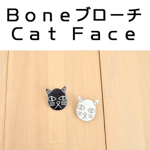 Boneブローチ Cat Face