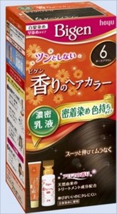 ホーユー　ビゲン　香りのヘアカラー　乳液　6　ダークブラウン 【 ヘアカラー・白髪用 】