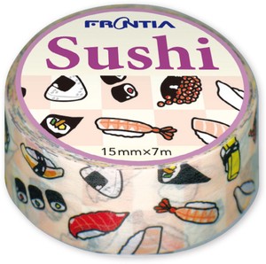 マスキングテープ　寿司イラスト　SUSHI  日本製