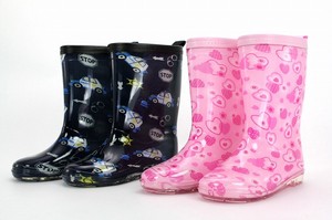 Rain Shoes Navy Pink Rainboots Kids Simple