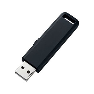 USB2.0メモリ 2GB スライド式コネクタ ブラック UFD-SL2GBKN
