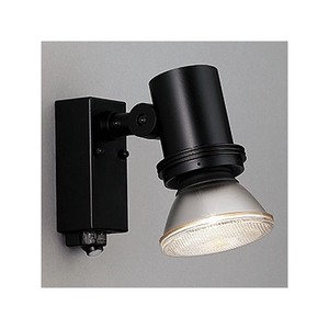 LEDランプ交換型スポットライト ランプ別売 人感センサー付 防雨型 ビーム球150W相当 E26口金 黒 AN-2961