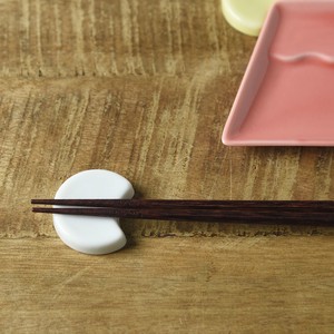 Mino ware Chopsticks Rest Moon Ain M fuji Made in Japan
