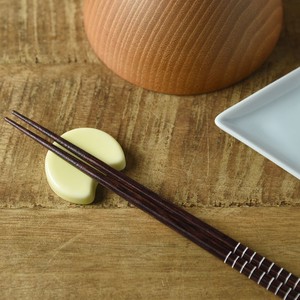 Mino ware Chopsticks Rest Moon Ain M fuji Made in Japan