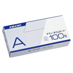 アマノ タイムカード(100枚入)A A 00011120