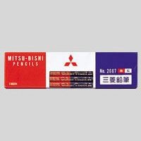 Mitsubishi uni Pencil Red Blue-Pencils 12-pcs set