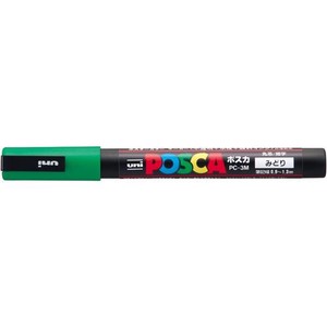 三菱鉛筆 ポスカ PC-3M 緑 6 PC3M.6 00023590
